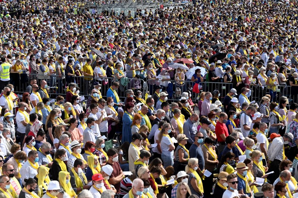 Papeže Františka v Prešově přivítaly tisíce lidí (14.9.2021)