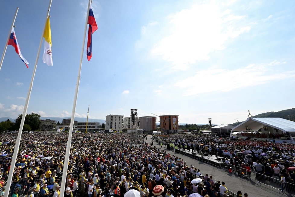 Papeže Františka v Prešově přivítaly tisíce lidí (14.9.2021)