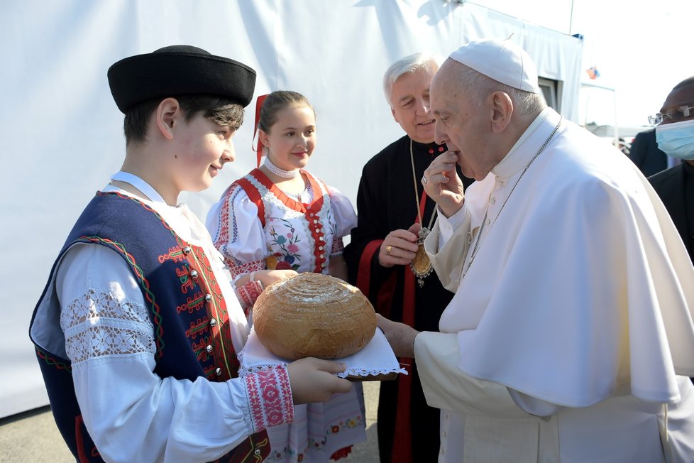 Papeže Františka v Prešově přivítaly tisíce lidí (14. 9. 2021)