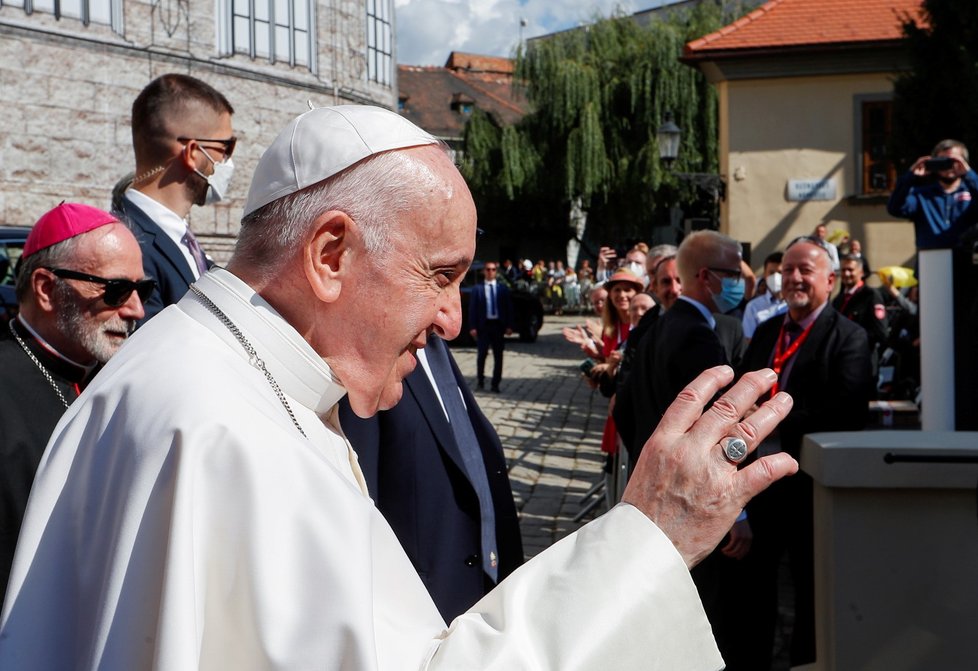 Papež František na návštěvě Slovenska (13. 9. 2021)