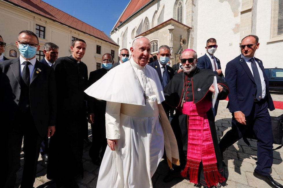 Papež František na návštěvě Slovenska (13. 9. 2021)