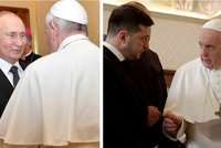 Modlil se za mír a Ukrajince, vyzdvihl papeže Zelenskyj. Vzpomínku přidal i Putin