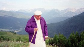 Jan Pavel II. na procházce