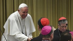 Papež František ve čtvrtek ve Vatikánu zahájil summit představitelů katolické církve o ochraně mladistvých a nezletilých v církvi (21.2.2019)