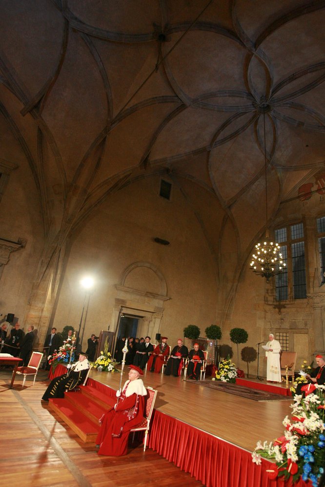 Benedikt XVI. ve Vladislavském sále