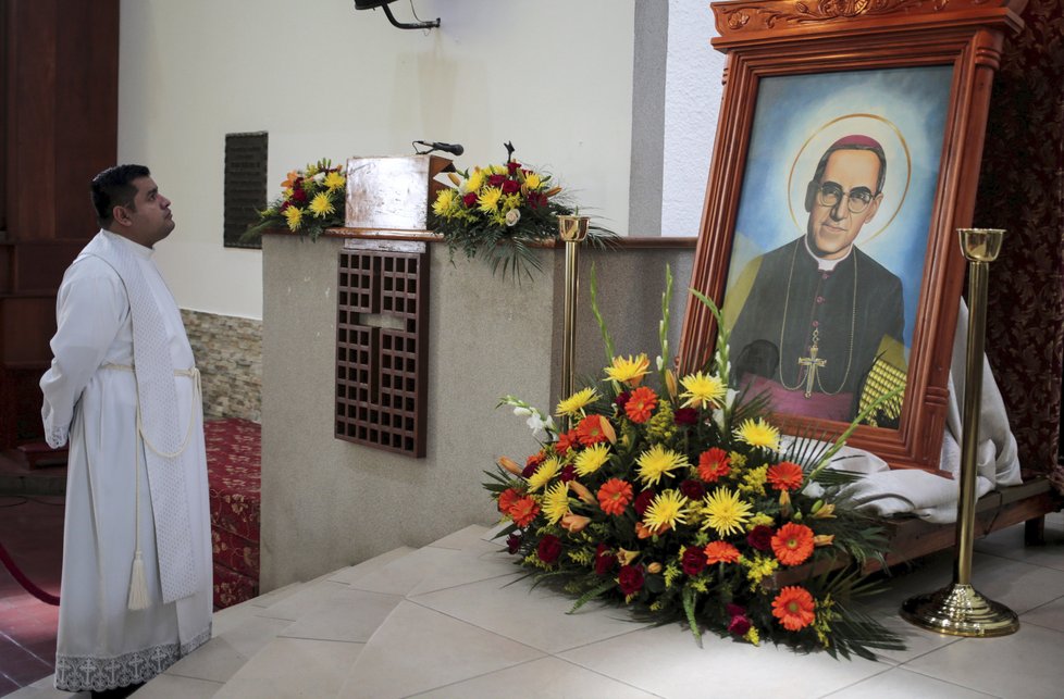 Za arcibiskupa Romera se modlili i katolíci v Nikarague.