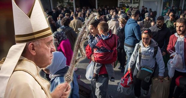 Papež vyzval farnosti k ubytování uprchlíků. Počítáme s tím, hlásí Češi