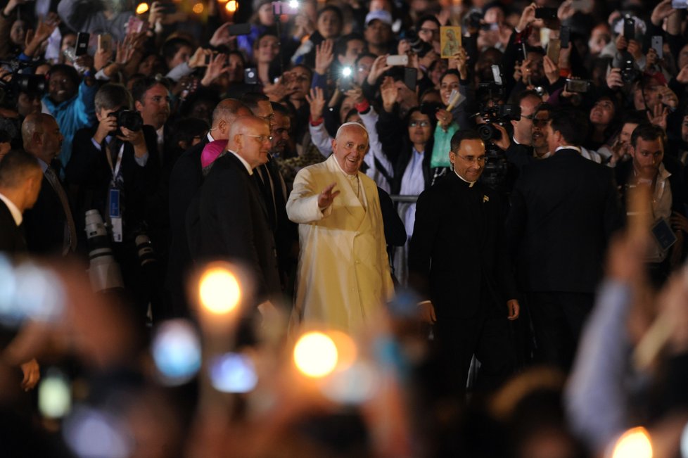 Papež během návštěvy v Portugalsku