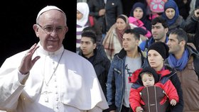 Papež se chystá podpořit uprchlíky.