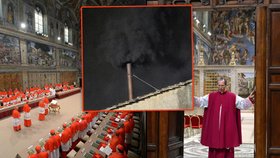 Konkláve dnes papeže nevybrala, nad Vatikánem se objevil černý kouř