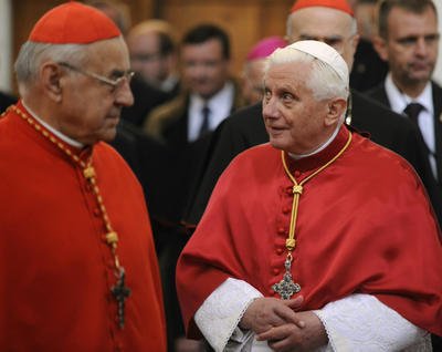 Benedikt XVI. a kardinál Miloslav Vlk