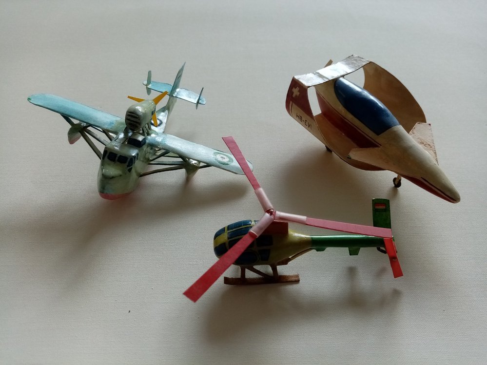 Experimentální stroje a vrtulník
