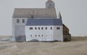 Papírový model hradu Kost zaslaný do soutěže Papírový pohár