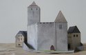 Papírový model hradu Kost zaslaný do soutěže Papírový pohár