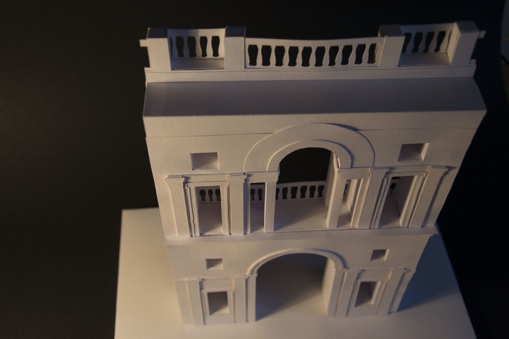 Papírový model Tomar Convento de Cristo Claustro Principal zaslaný do soutěže Papírový pohár