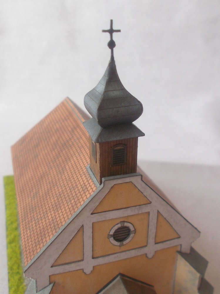 Papírový model kostelu Narodenia Panny Márie v Otrhánkách do soutěže Papírový pohár