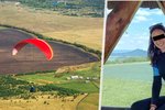 Tragédie na Teplicku: Milovnice adrenalinu Petra zemřela při paraglidingu (vlevo ilustrační foto, vpravo zesnulá Petra)