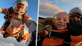 Nejmladší parašutista: Adrian (8) se stal českým rekordmanem!