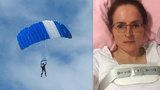 Vicky zázrakem přežila pád z 1200 metrů. Manžel jí schválně poškodil padák