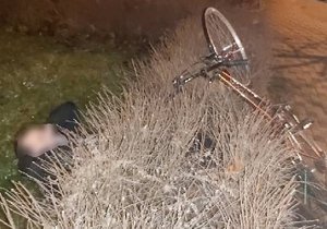 Opilý cyklista skončil ve křoví: Nadýchal víc jak dvě promile a před policisty ještě vytáhl vodku!