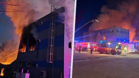 Policie prověřuje požár haly v Pardubicích jako možný cílený útok