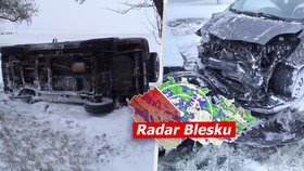 Česko bičuje vichr: Tisíce lidí bez elektřiny i 21 zraněných po nehodě autobusu. Sledujte radar Blesku