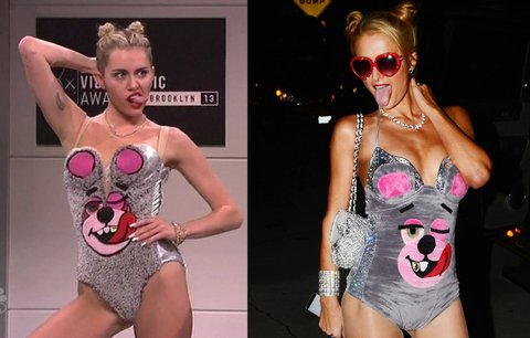 Válka celebrit vrcholí! Paris Hilton se převlékla za Miley Cyrus