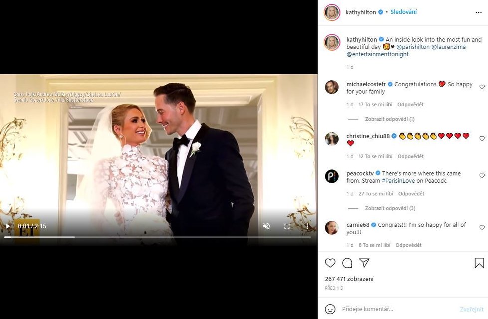 Pompézní a extravagantní veselka Paris Hilton