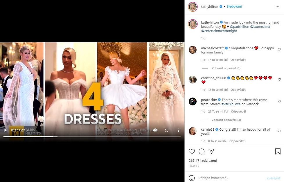 Pompézní a extravagantní veselka Paris Hilton