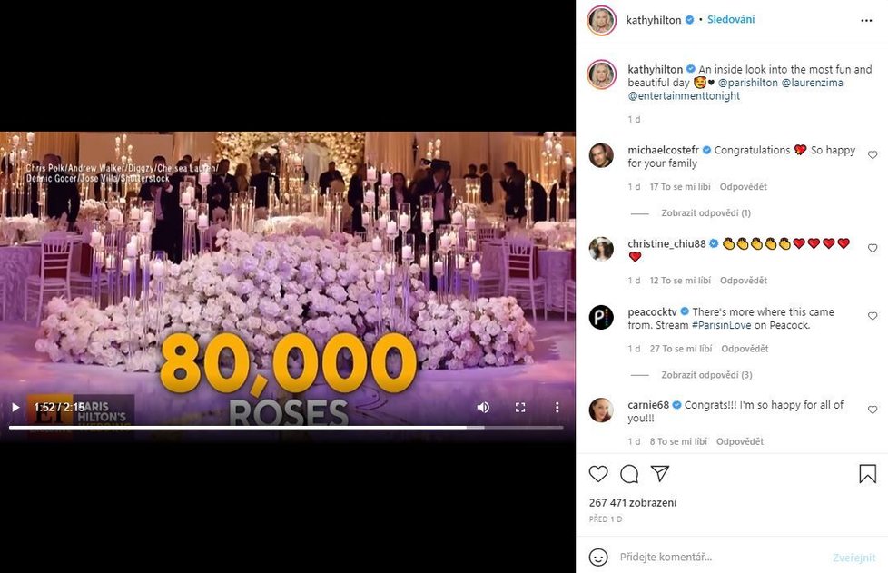 Pompézní a extravagantní veselka Paris Hilton