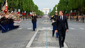 Den pádu Bastily v Paříži: Emmanuel Macron