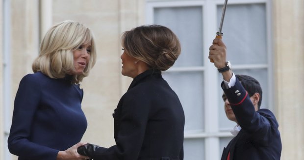 Brigitte Macron a Melanie Trump