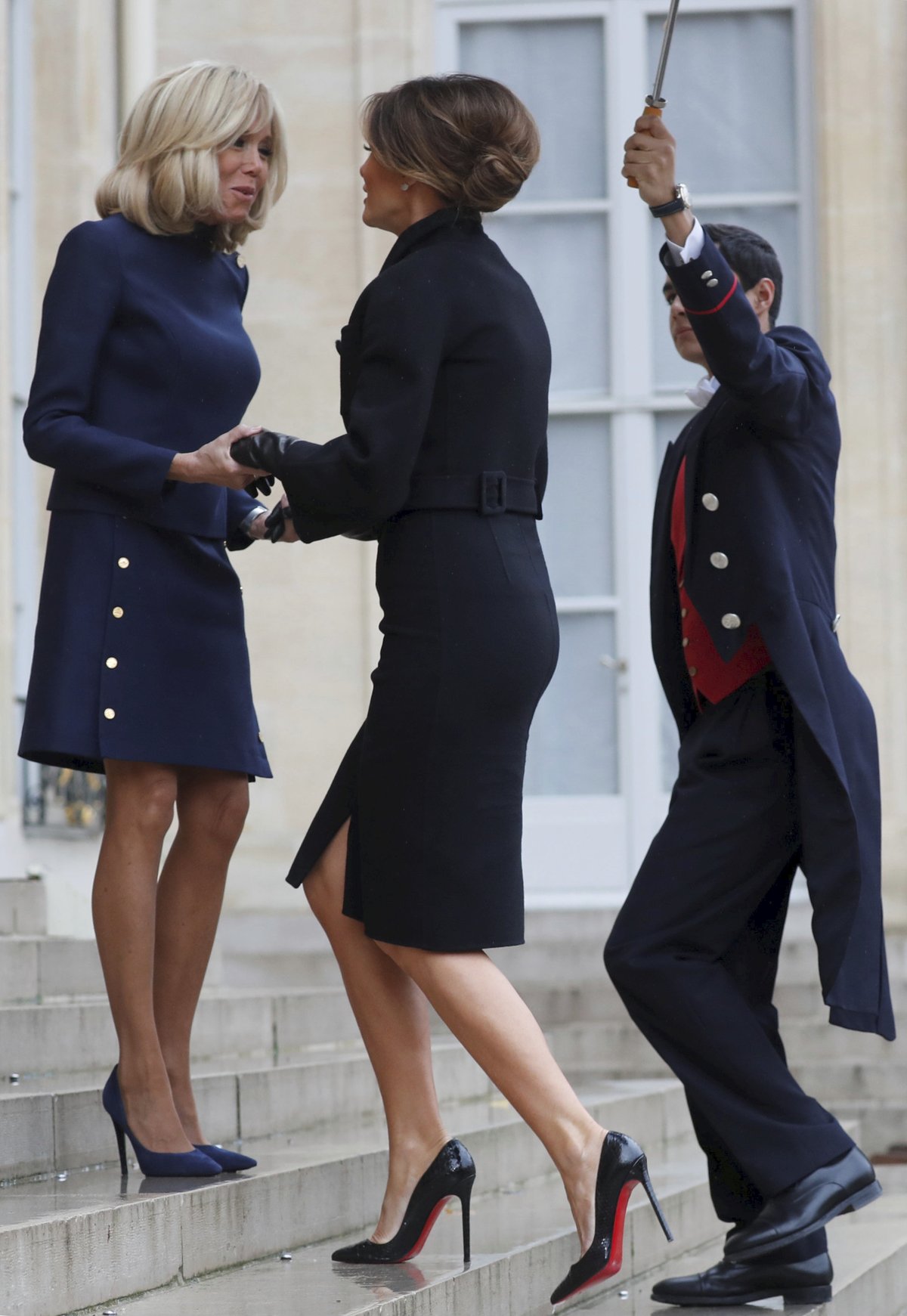 Brigitte Macron a Melanie Trump