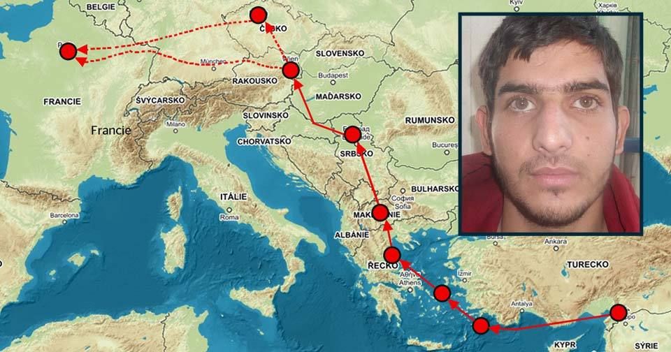 Syřan Ahmad Almuhammad se do Paříže dostal přes Řecko.