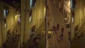 Video zachycuje pár momentů z útoků 13. 11. v Paříži.