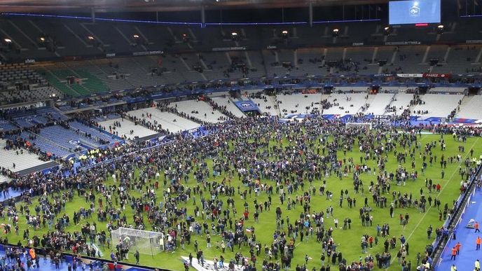 Pařížský stadion Stade de France po teroristickém útoku