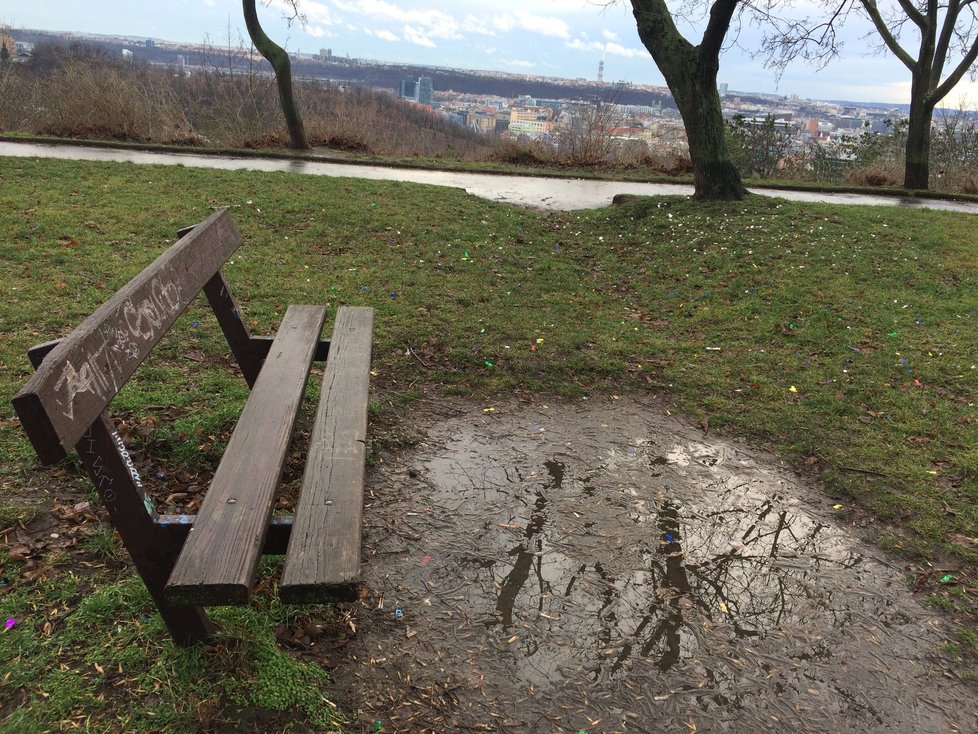 Výmoly, neudržovaná zeleň a poničené lavičky. Takto dnes vypadá park Dlážděnka. Do budoucnosti se to má změnit.