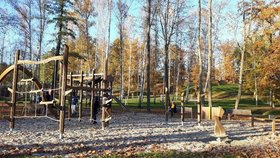 Nově upravená jihovýchodní část Lochotínského parku v Plzni.
