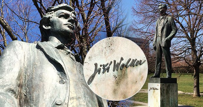 Park Přátelství, který se rozprostírá od Střížkova na Prosek, zdobí od konce 80. let socha Jiřího Wolkera.