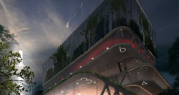 Ostravu mění moderní architektura: Vedle "UFO haly" bude parkovací dům jako ze sci-fi 