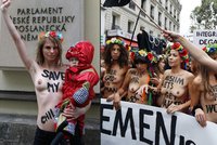 Pornohvězda protestovala před českým parlamentem: Zamítli jí žádost o azyl