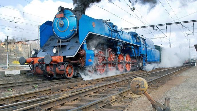 Parní lokomotiva, ilustrační foto