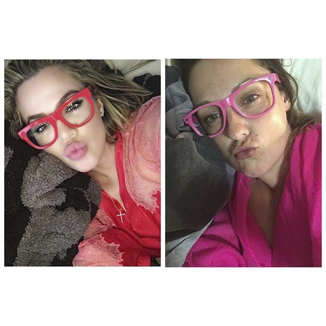 Parodie celebrit na Instagramu: Khloe Kardashian