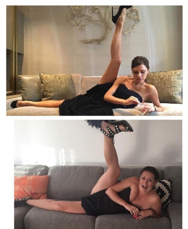 Parodie celebrit na Instagramu: Victoria Beckham