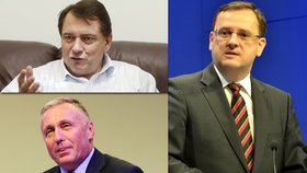 Tyto tři pány, kromě jejich vysokých funkcí v politice, spojuje jediné - rozvod. Současný premiér Petr Nečas řekl, že jeho manželství prochází krizí, rozvod je tedy jistý. Dřív se rozvedli se ženami i Mirek Topolánek a Jiří Paroubek.