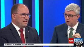 Velká hádka Havlíčka a Výborného v Partii o peníze na obranu: Česko jako provincie Putina?