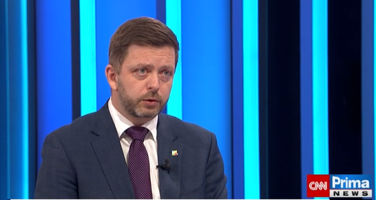 Ministr vnitra Vít Rakušan (STAN) v pořadu Partie na TV Prima (9.1.2022)