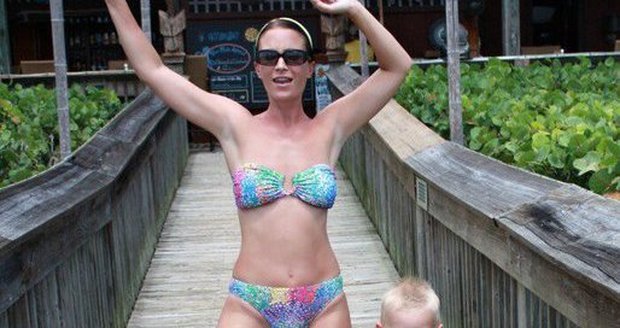 Gábina Partyšová si se synem Kristiánem užívá na Floridě