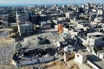 Pohled do poničeného Pásma Gazy (29. 11. 2023)