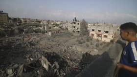 Následky bombardování Pásma Gazy (22. 10. 2023)